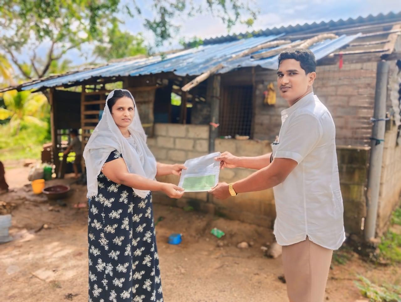 A women got new home by donating